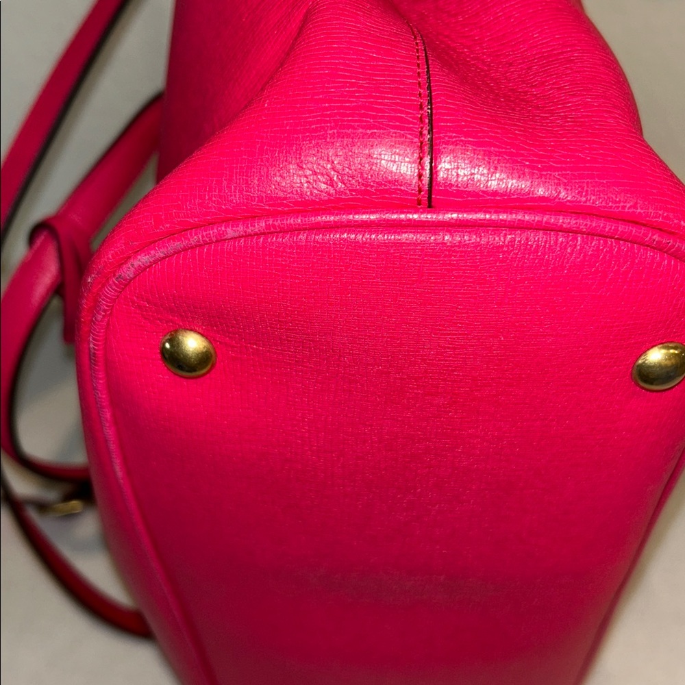 Gucci Red bright bite Leather Tote Bag authentic +certificate of authenticity - Picture 9 of 17